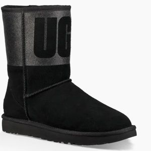 black sparkle ugg boots